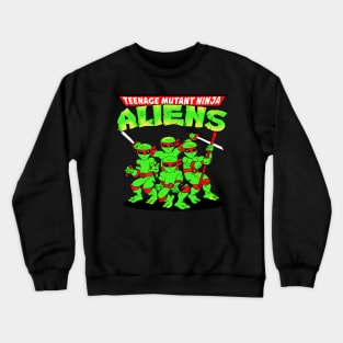 ninja aliens Crewneck Sweatshirt